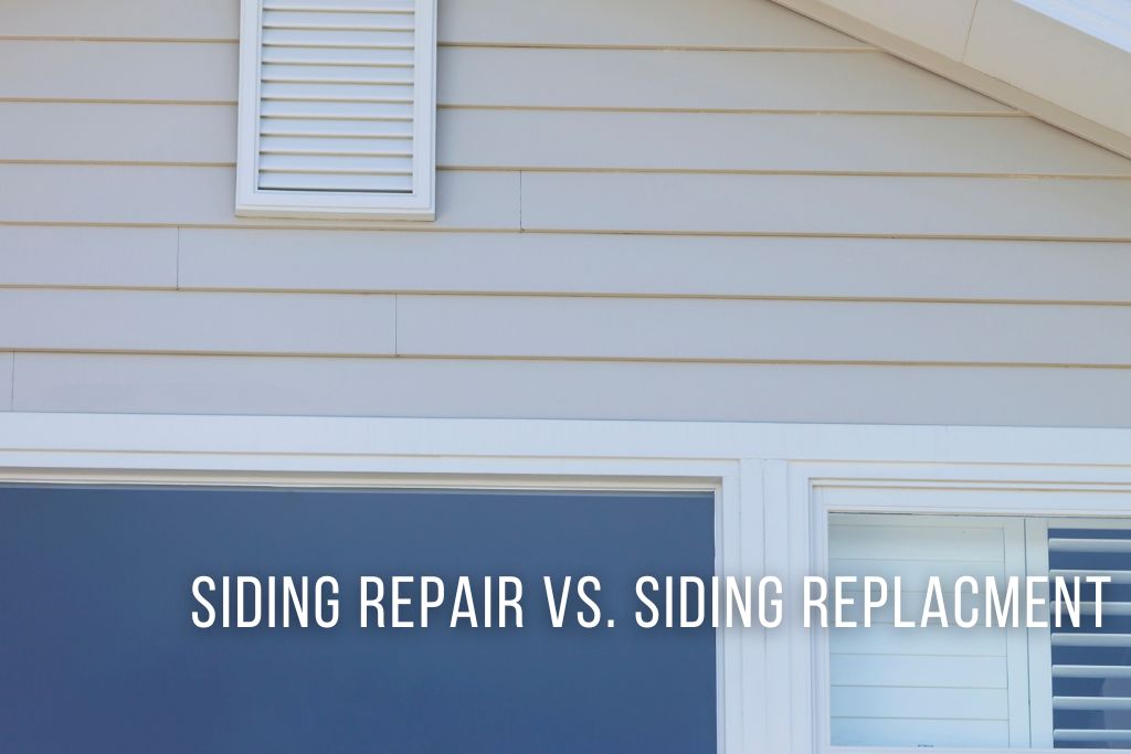 Outside of a residential home showing siding replacement that can be done by Rochester Roofing, Inc